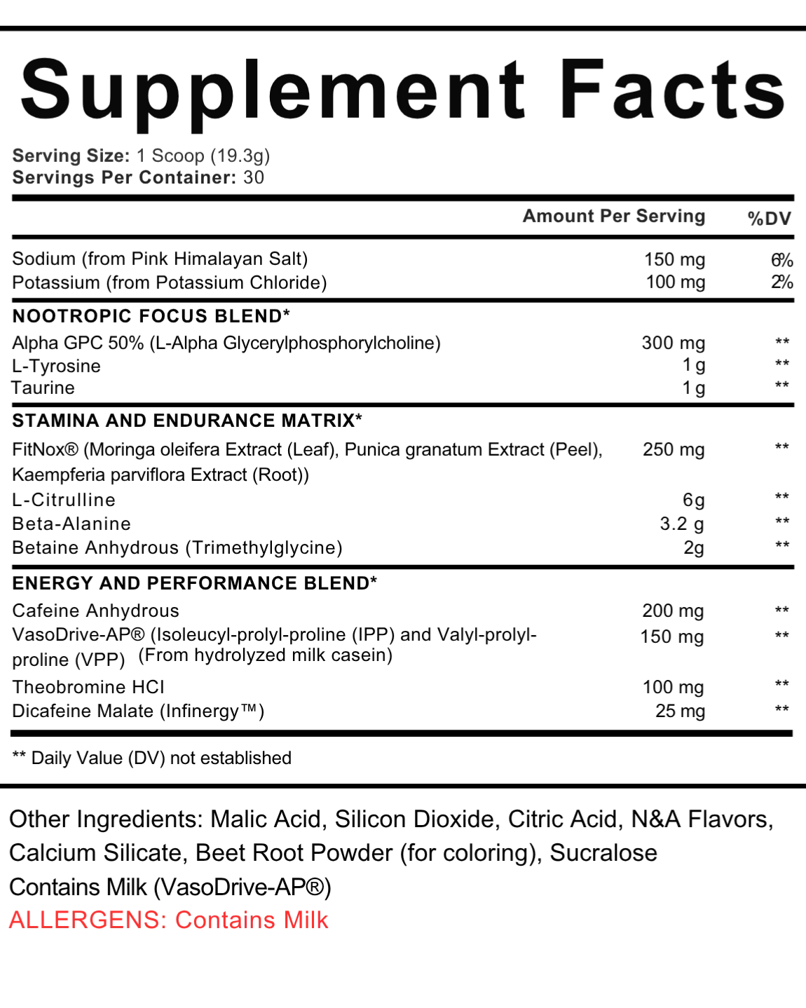 Infinity Pre-Workout™ V2