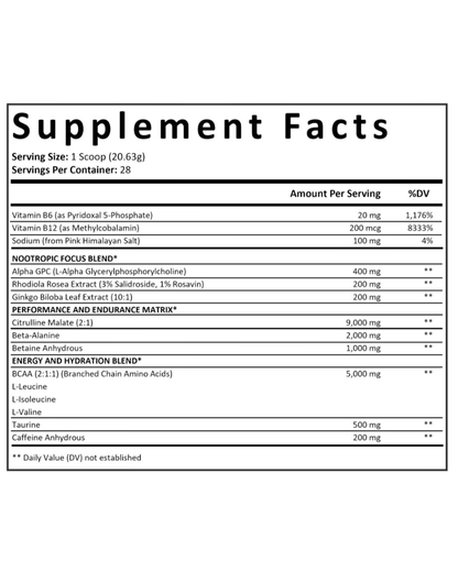 Infinity Preworkout™ w/ BCAA’s